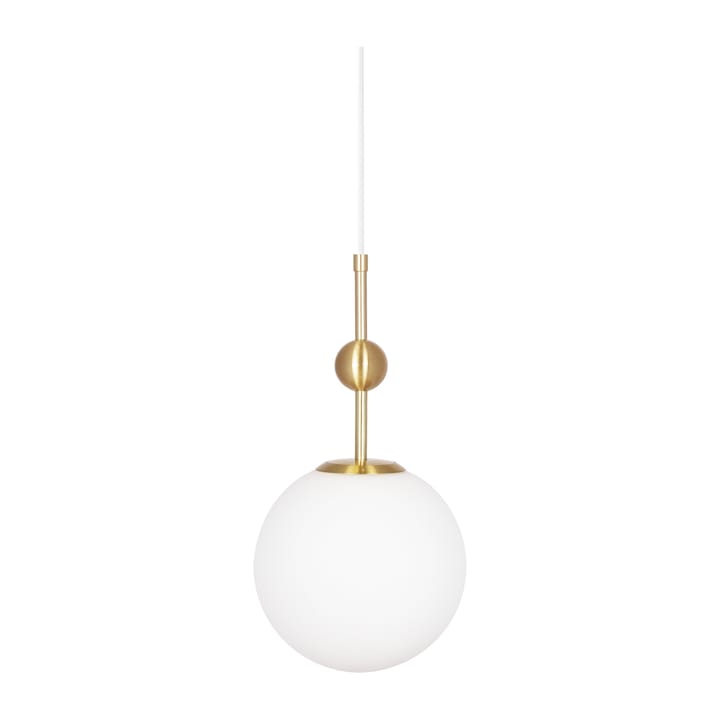 Astrid pendel Ø 20 cm, Børstet messing-hvit Globen Lighting