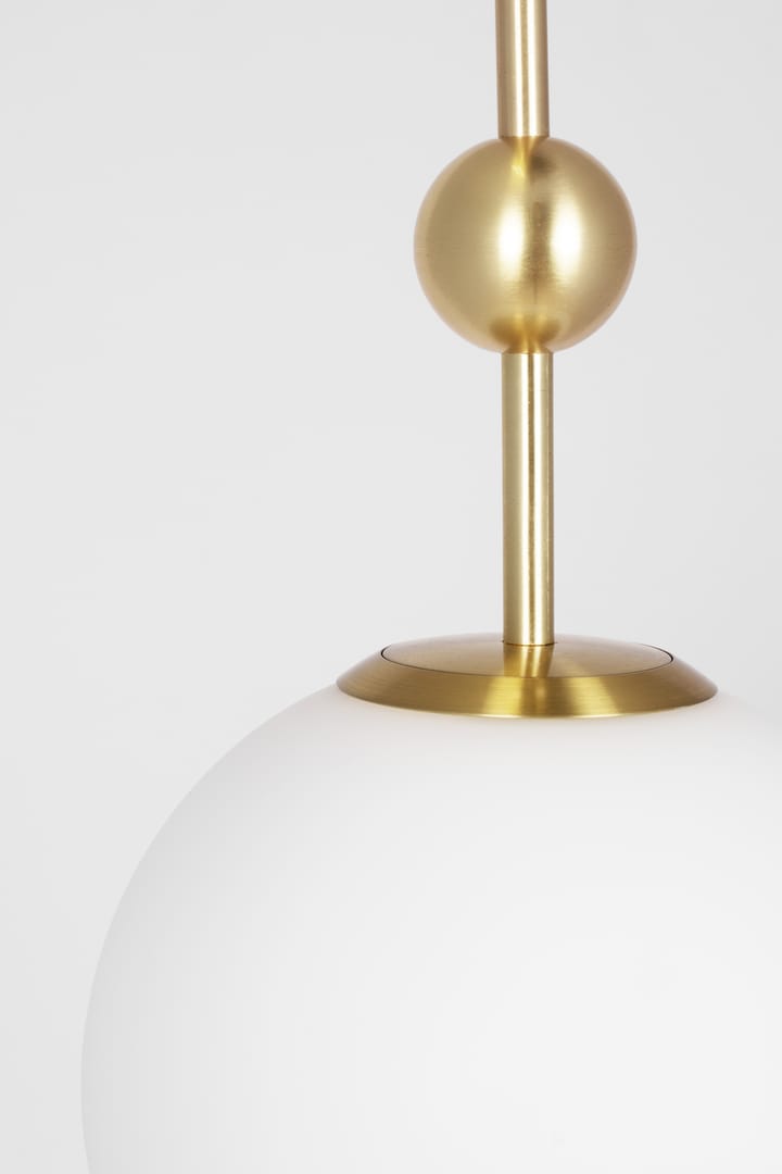 Astrid pendel Ø 20 cm, Børstet messing-hvit Globen Lighting
