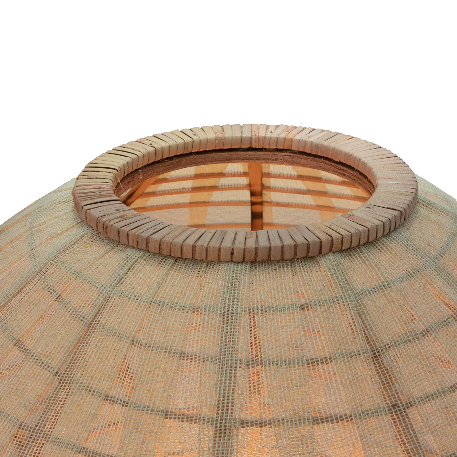 Borneo stålampe Ø 50 cm, Natur Globen Lighting