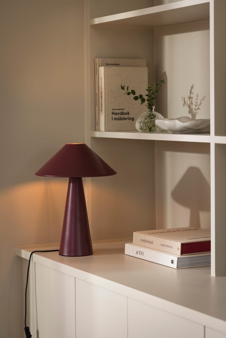 Cannes bordlampe, Burgunder Globen Lighting