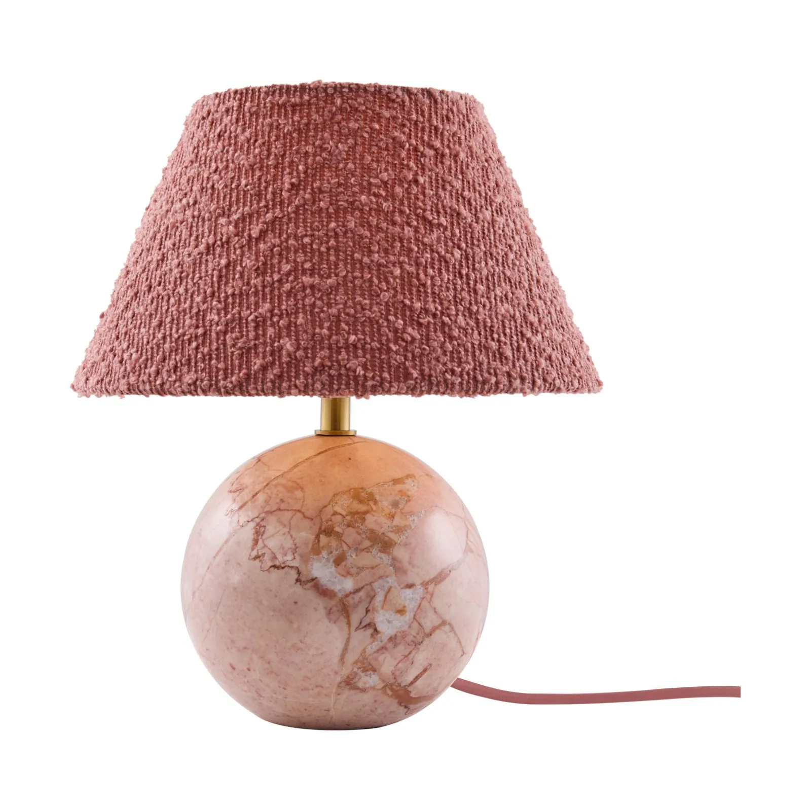 Castello 24 bordlampe, Dempet rosa marmor Globen Lighting