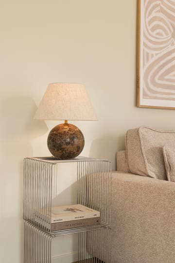 Castello 35 bordlampe - Brun marmor - Globen Lighting