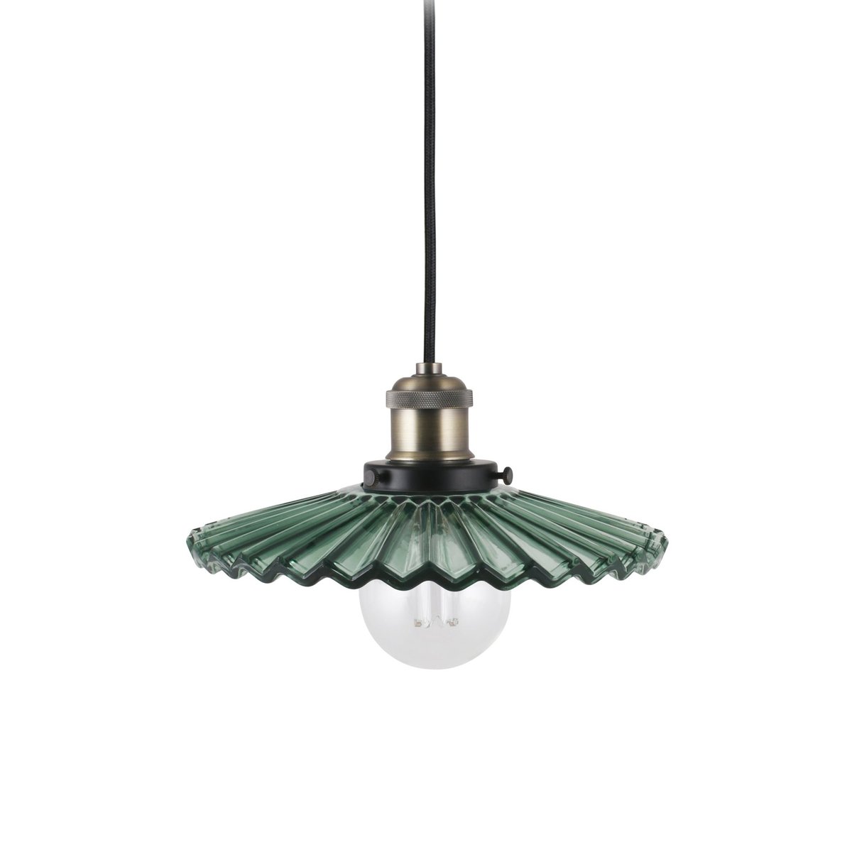 Bilde av Globen Lighting Cobbler pendel Ø25 cm Grønn