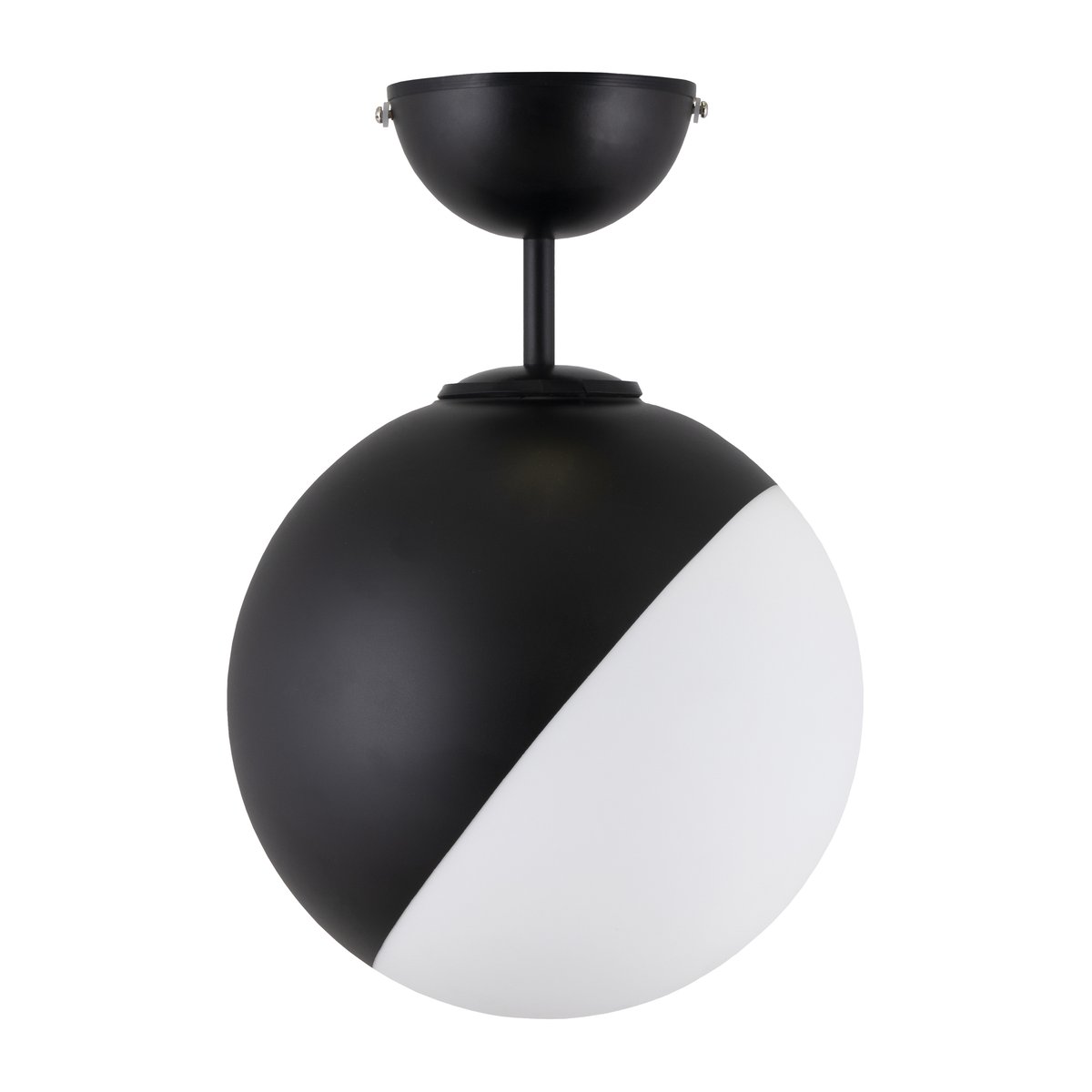 Globen Lighting Contur plafond 25 cm Svart-hvit | Skandinavisk Design | Plafonder | Svart