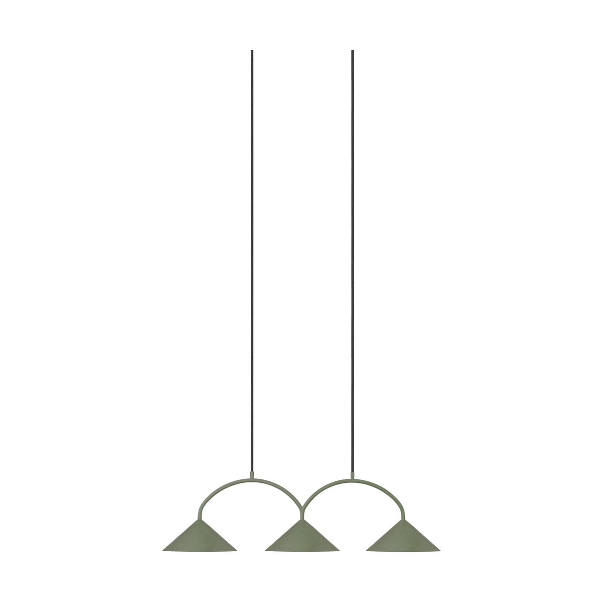 Bilde av Globen Lighting Curve pendel 3 Grønn