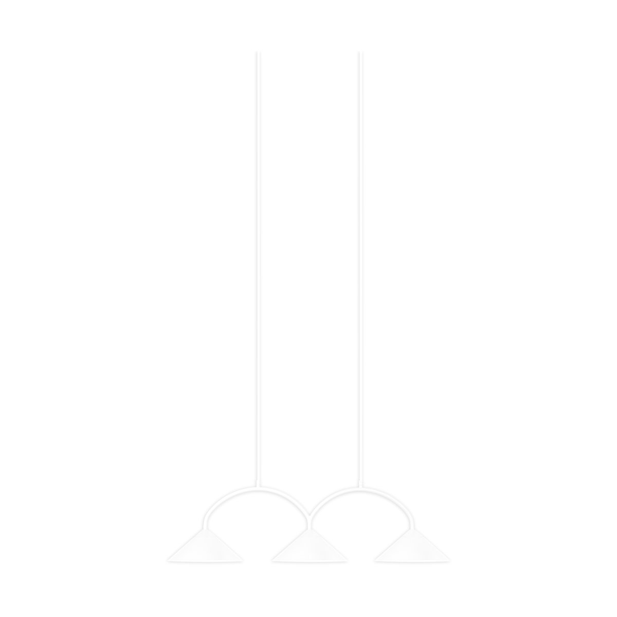 Bilde av Globen Lighting Curve pendel 3 Hvit