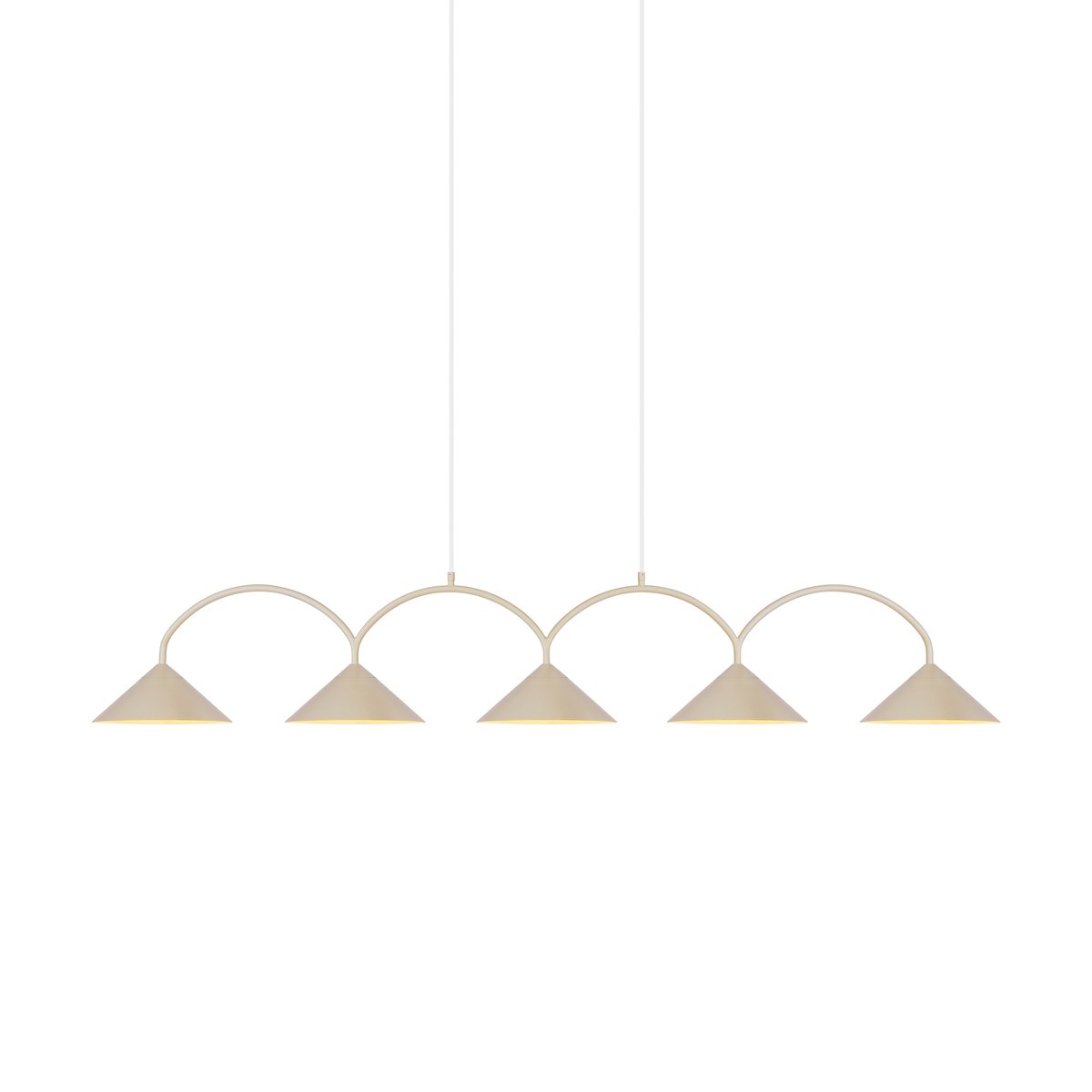Bilde av Globen Lighting Curve pendel 5 Beige