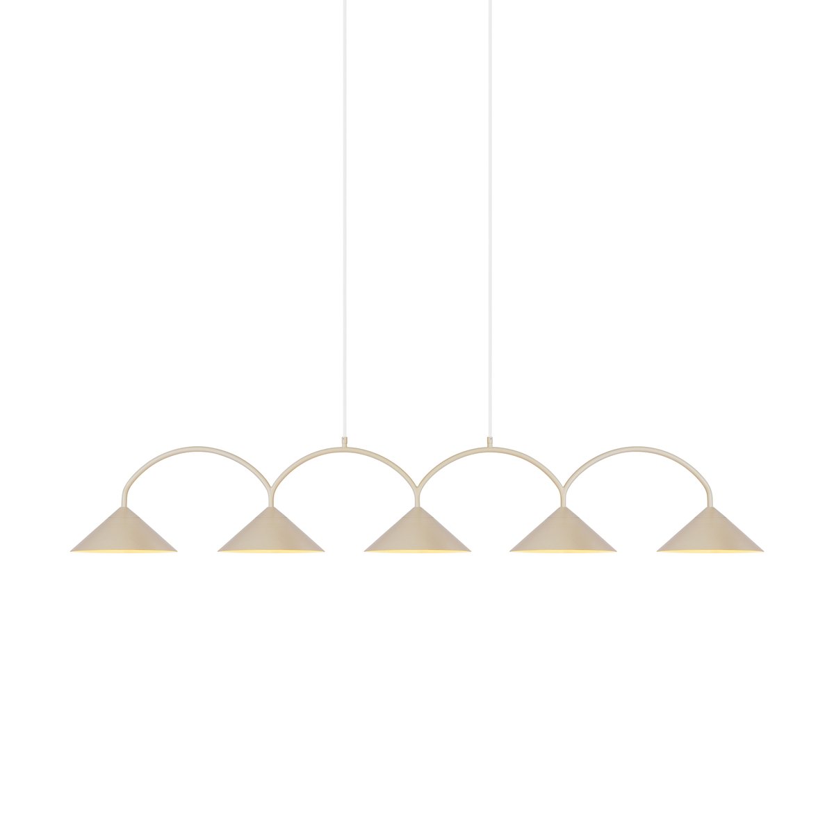 Bilde av Globen Lighting Curve pendel 5 Beige