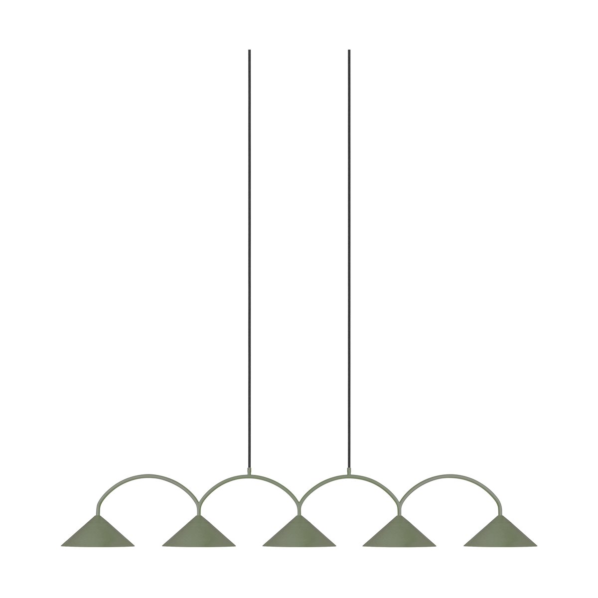 Bilde av Globen Lighting Curve pendel 5 Grønn