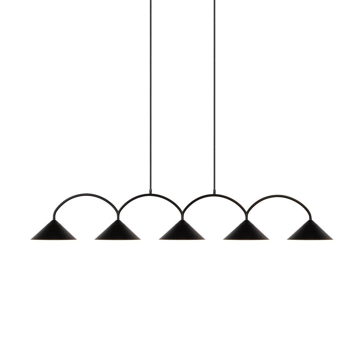 Bilde av Globen Lighting Curve pendel 5 Sort