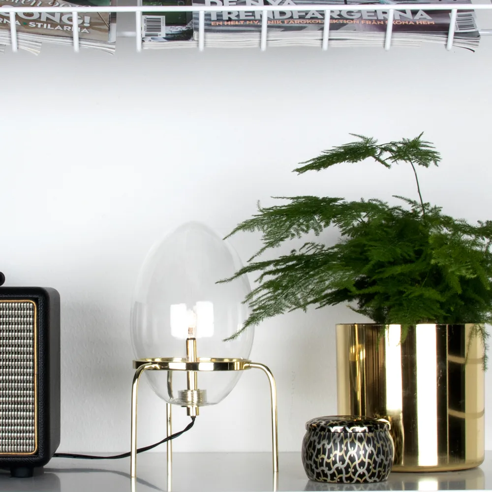 Drops bordlampe, Sort klar Globen Lighting