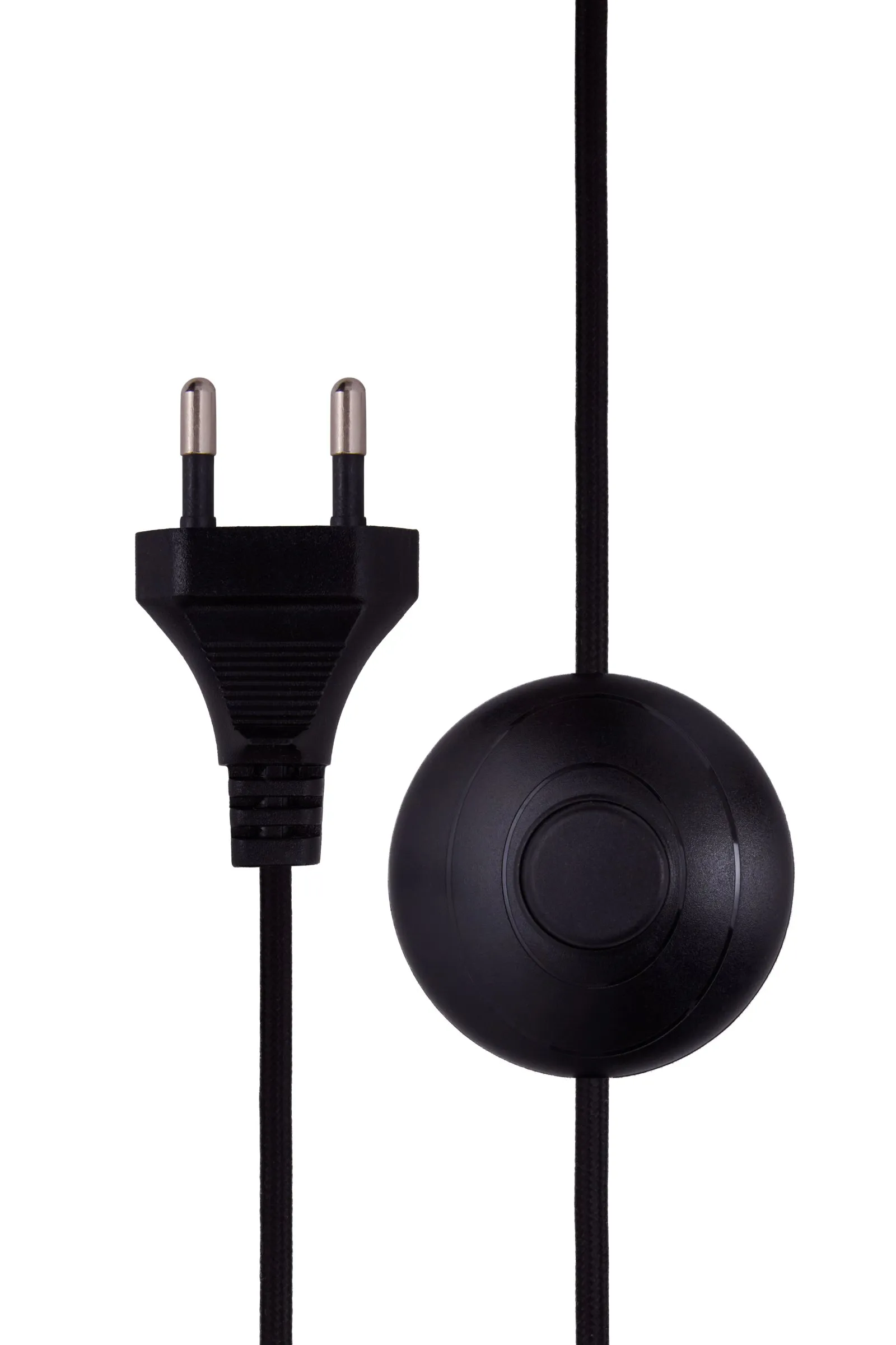 Florian gulvlampe, Hvit bouclé/svart, Ø30x80 cm Globen Lighting