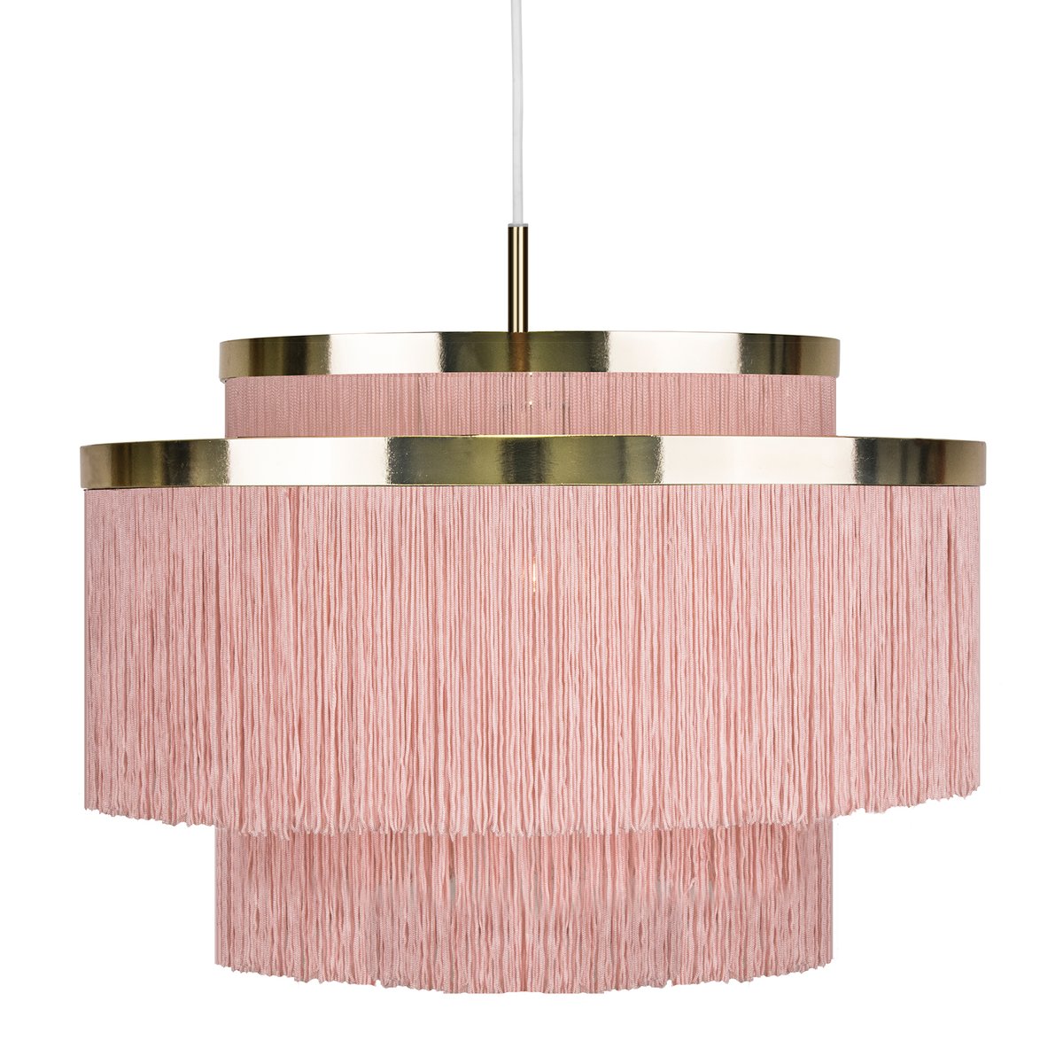Bilde av Globen Lighting Frans taklampe rosa messing