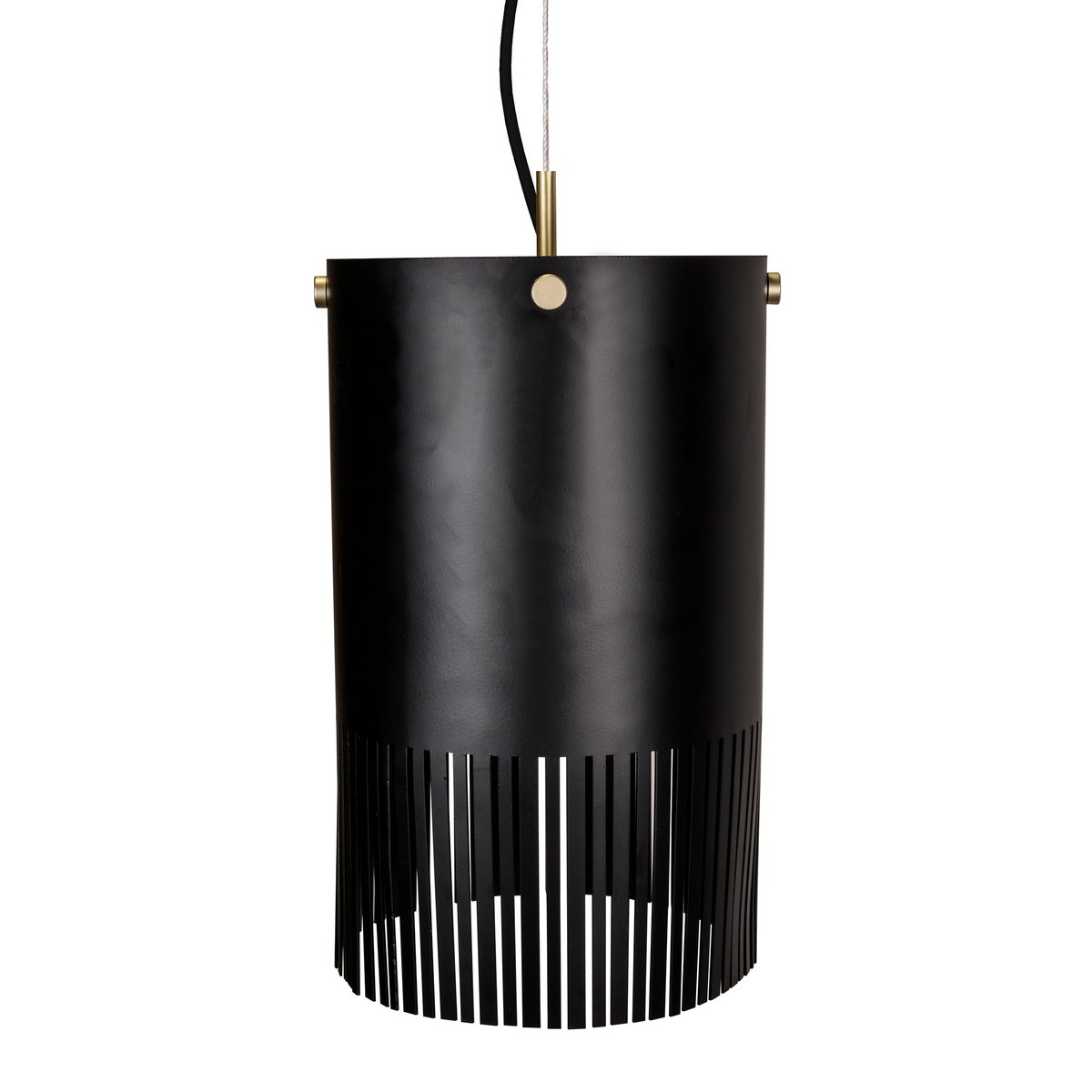 Fringe taklampe svart