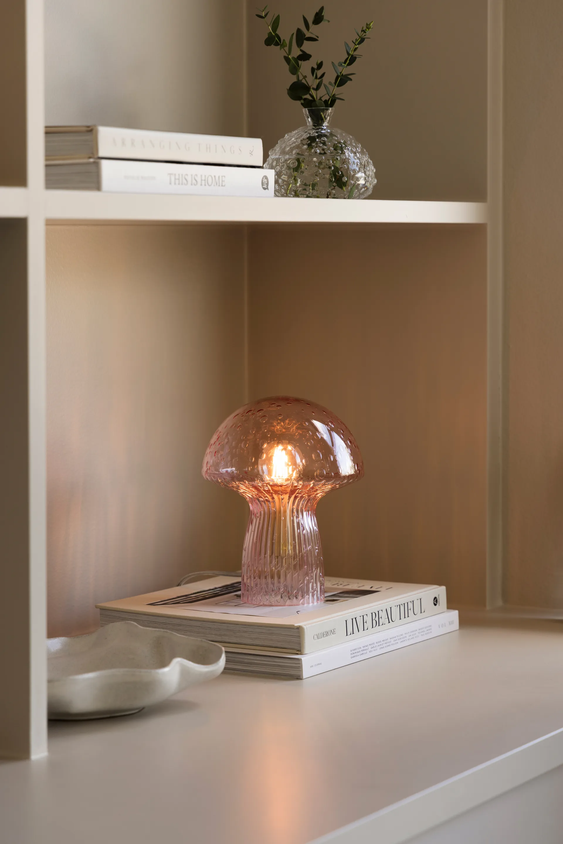 Fungo bordlampe Special Edition Rosa, Ø16 cm, H:20 cm Globen Lighting