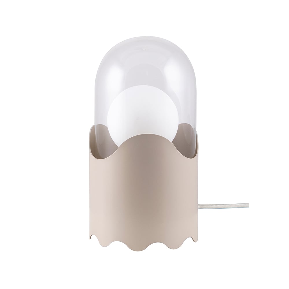 Bilde av Globen Lighting Ghost bordlampe beige klart glass