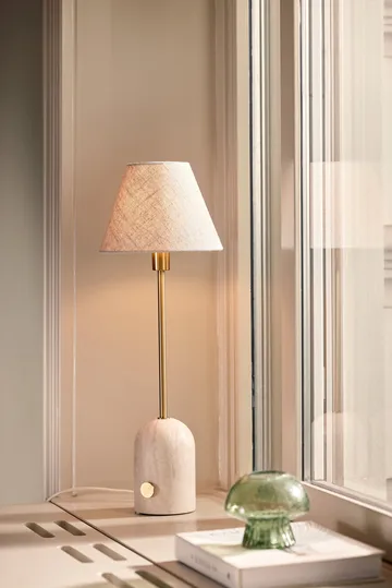 Gino 20 bordlampe - Travertin - Globen Lighting