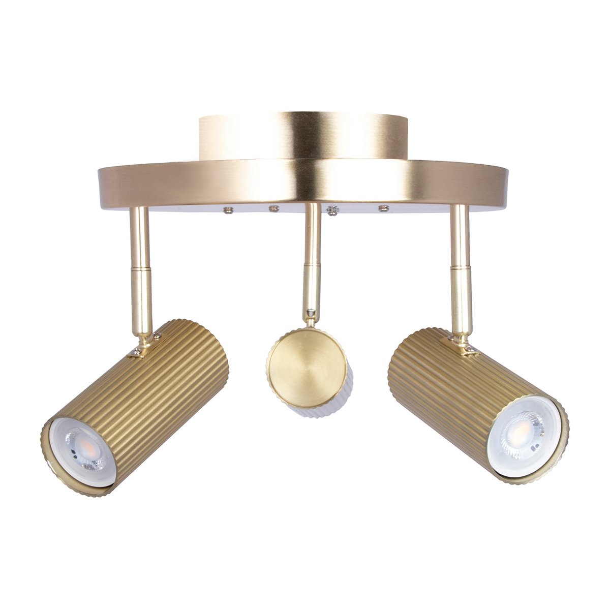 Globen Lighting Hubble 3 plafond Brstet messing | Skandinavisk Design | Plafonder | Oransje