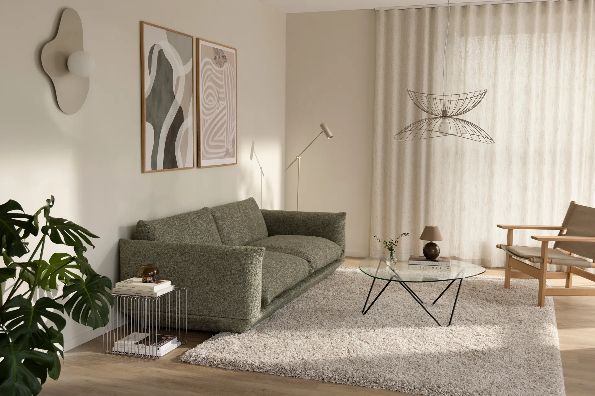 Iris 16 portabel bordlampe, Mocha Globen Lighting