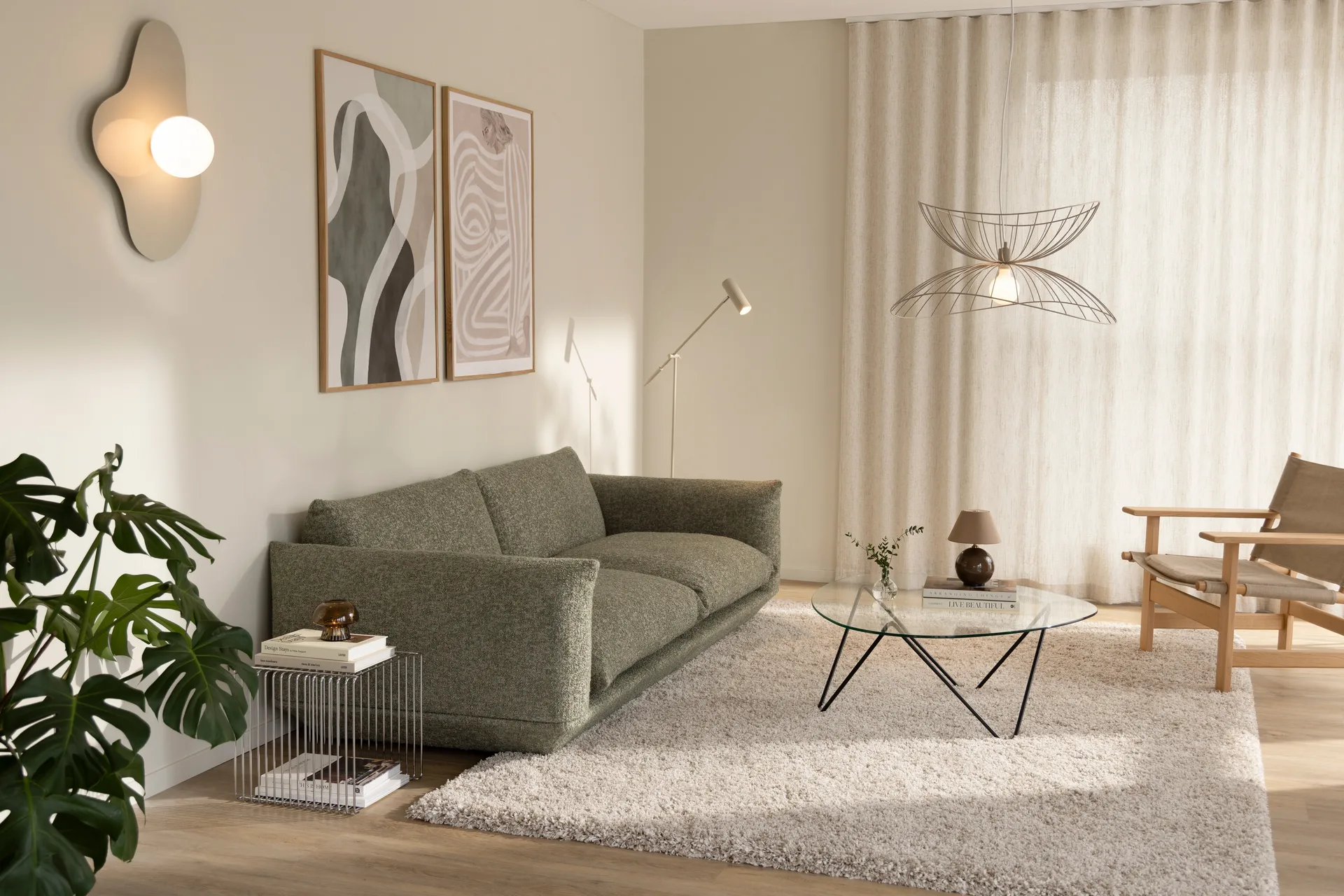 Iris 16 portabel bordlampe, Mocha Globen Lighting