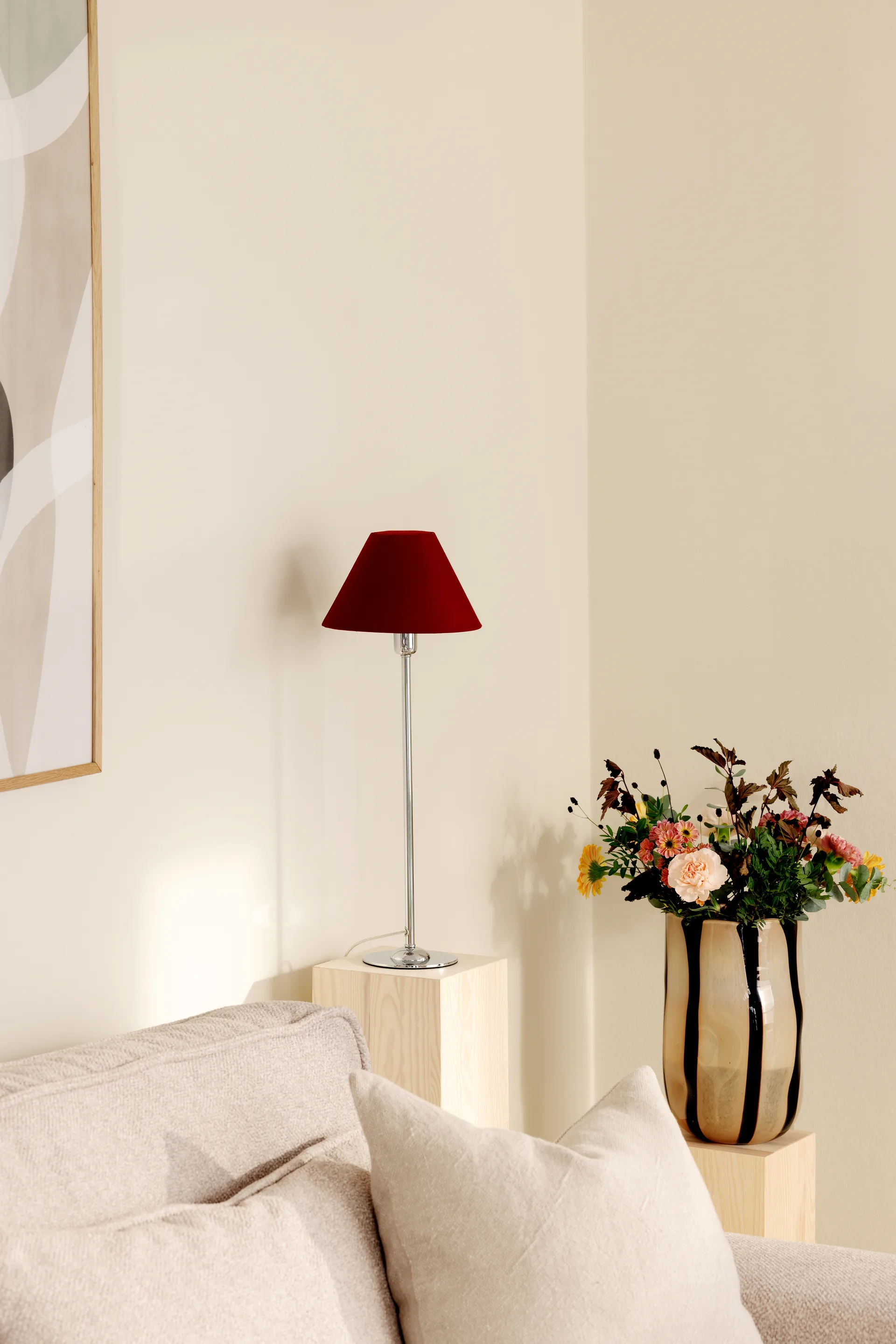 Iris 20 lampeskjerm, Burgunder Globen Lighting