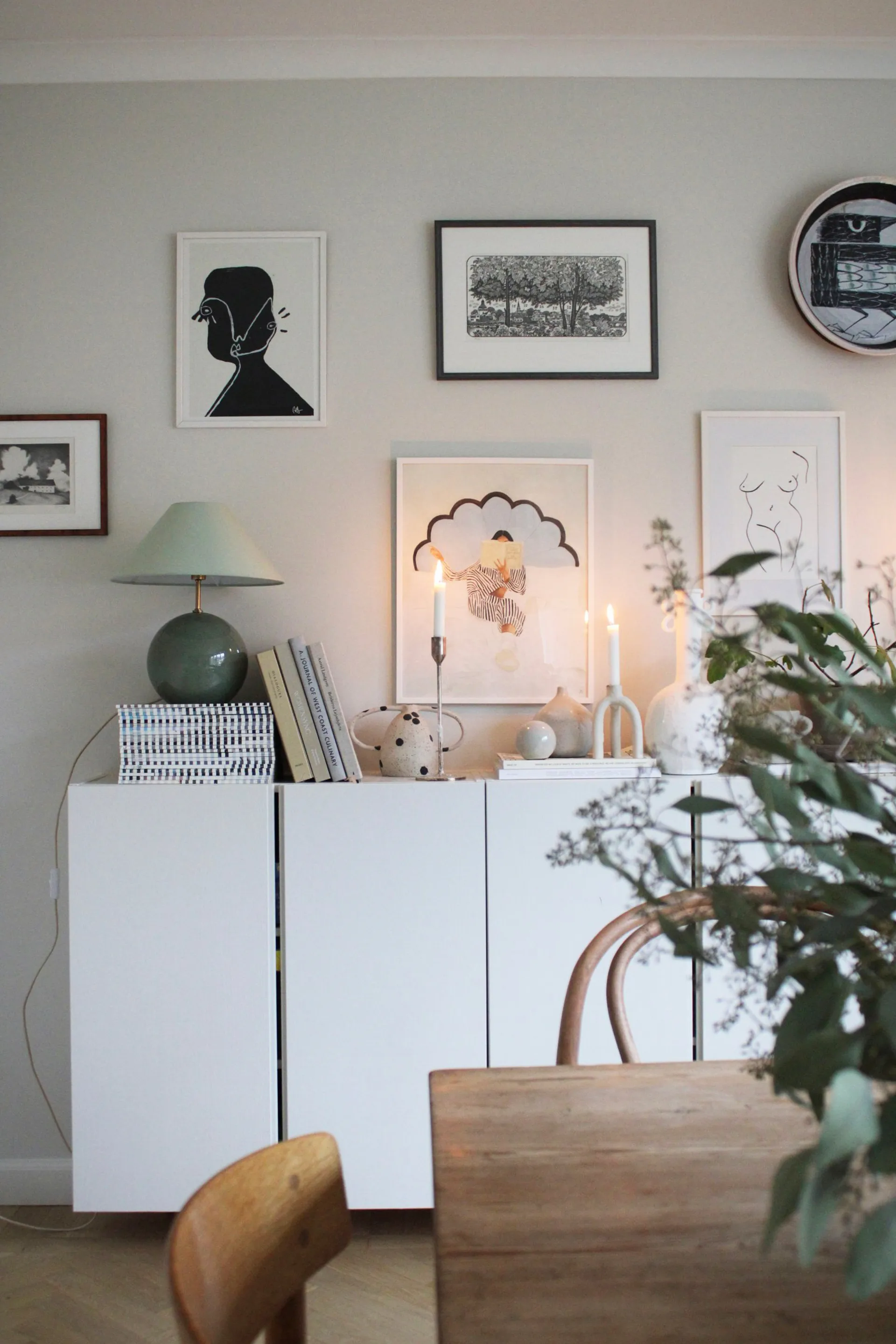 Iris 35 bordlampe 39 cm, Grønn Globen Lighting