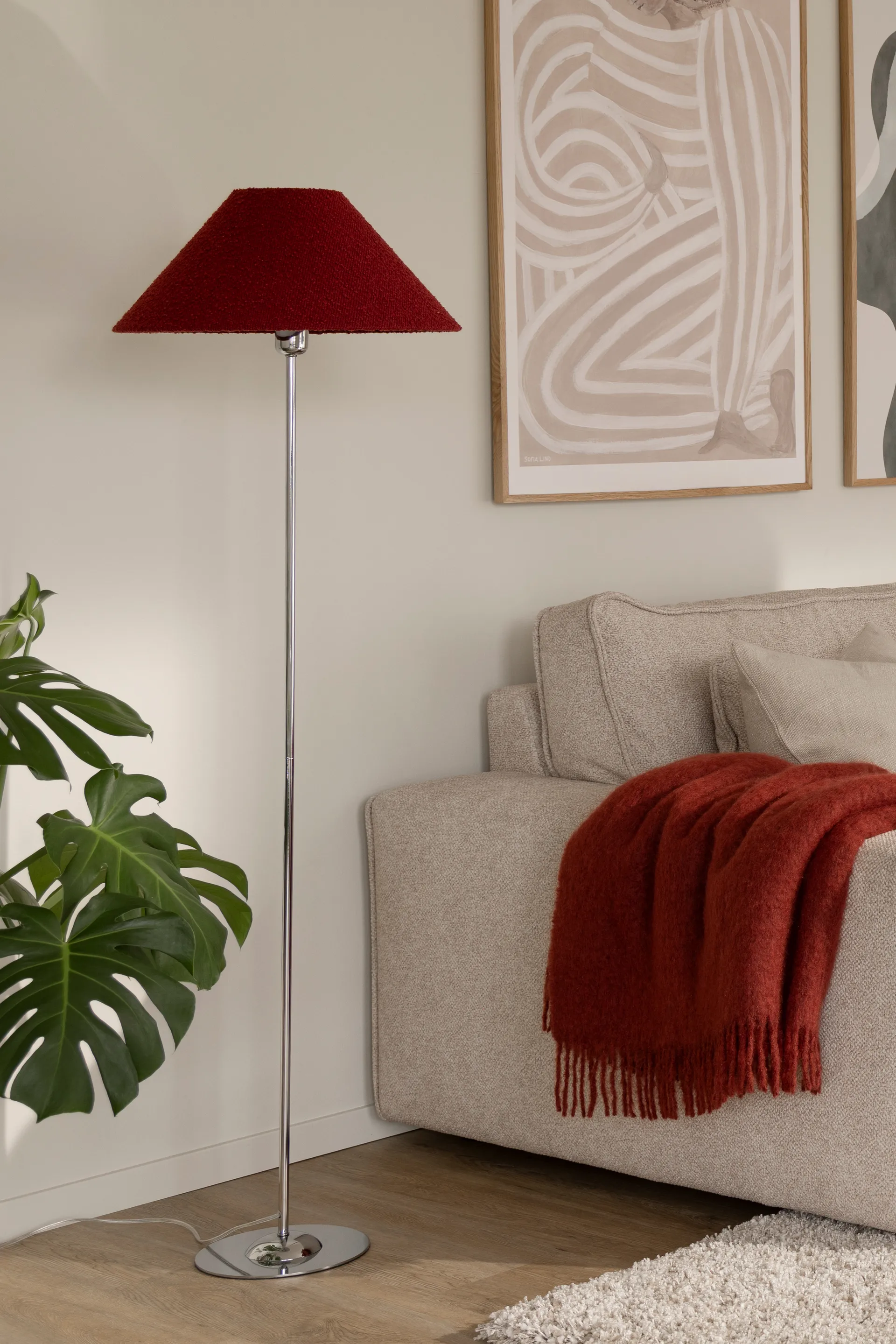 Iris gulvlampefot, Krom Globen Lighting