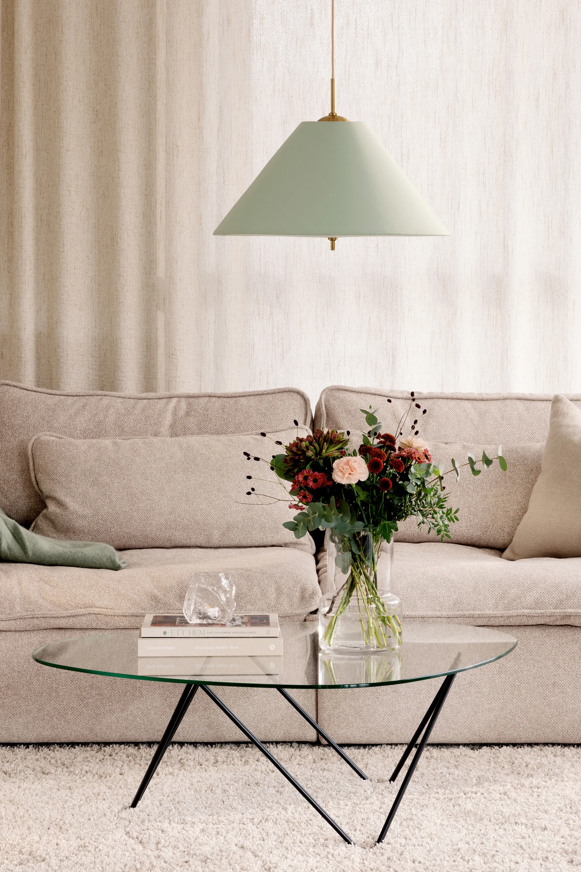 Iris pendel 50, Grønn Globen Lighting