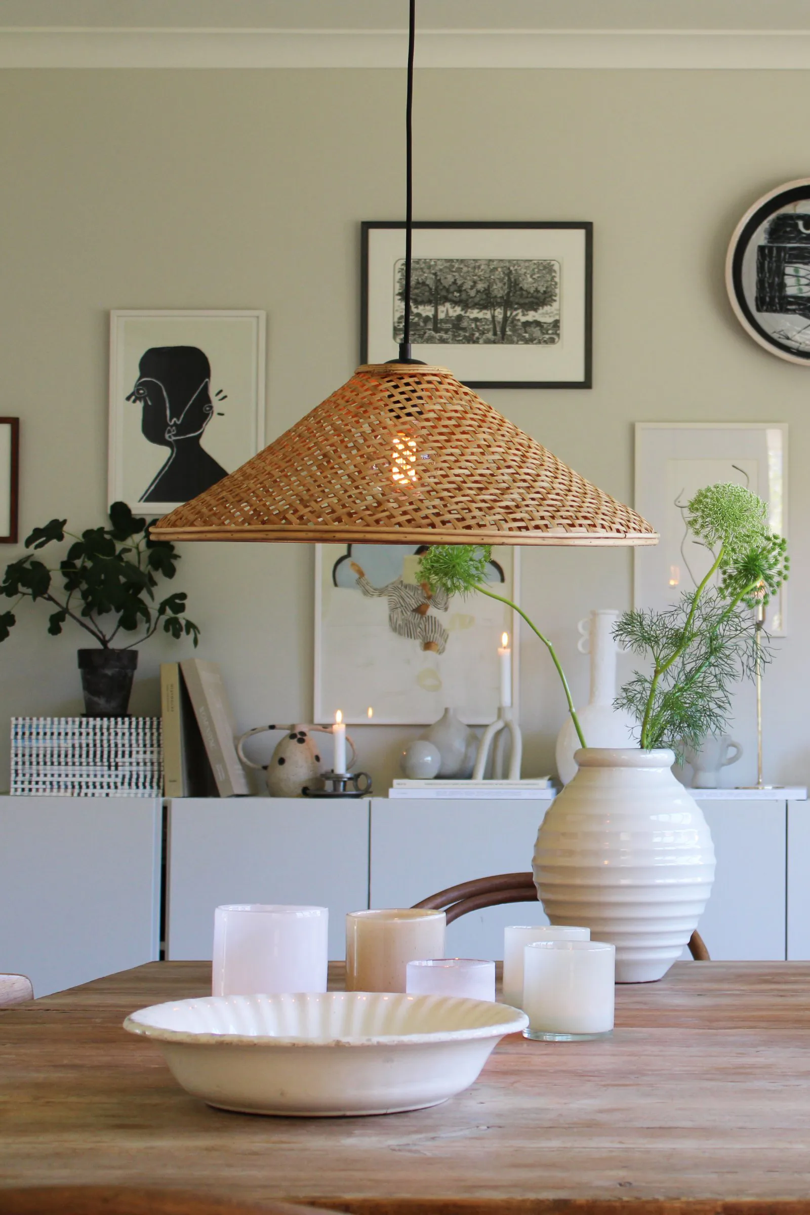 Jakarta lampeskjerm Ø55 cm, Natur Globen Lighting