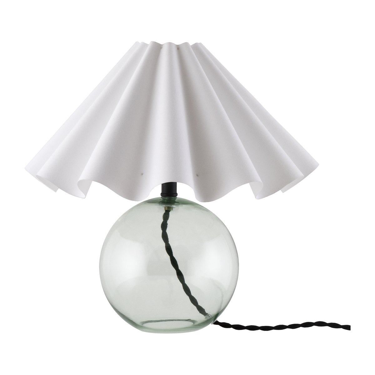Bilde av Globen Lighting Judith bordlampe Ø 30 cm Grønn-hvit