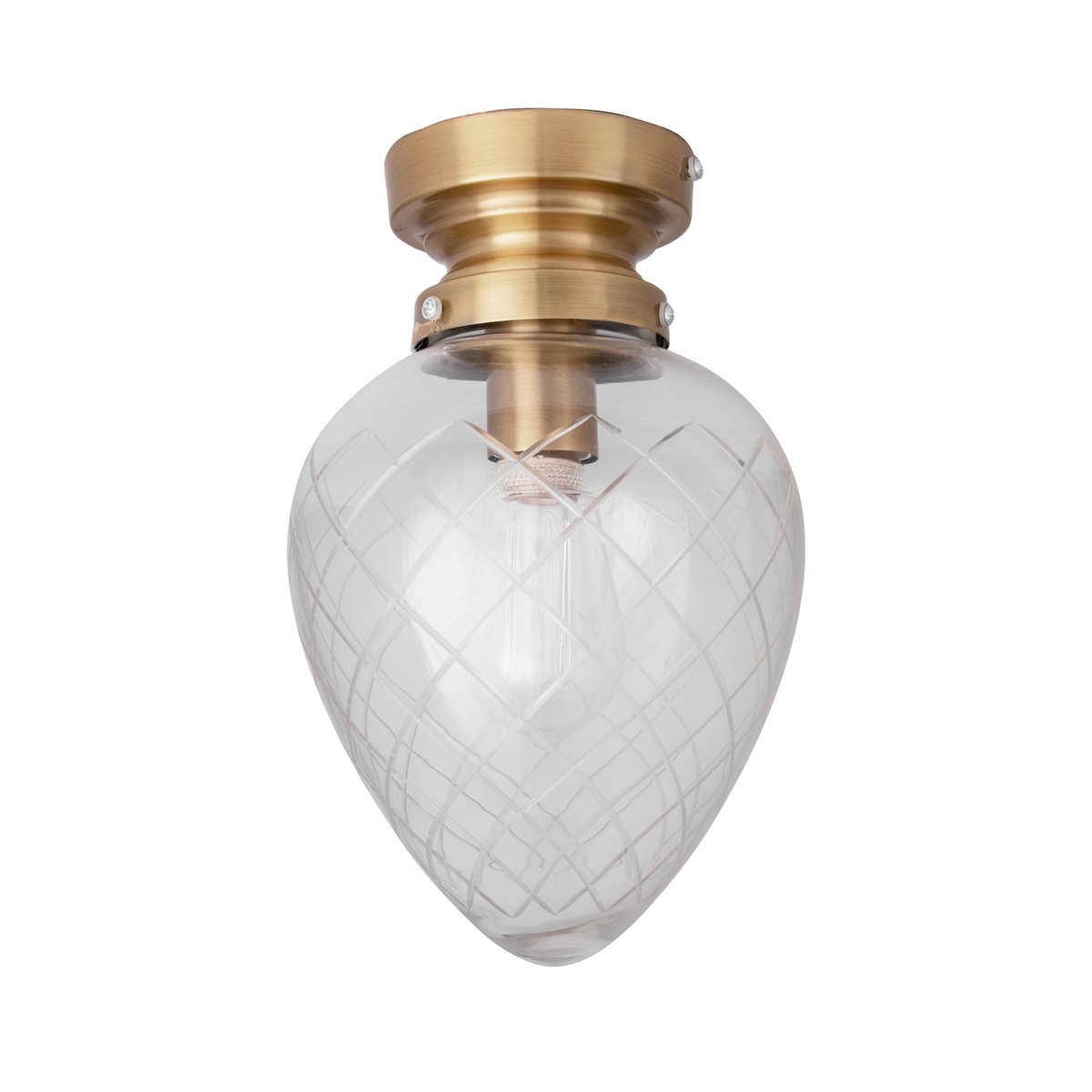 Bilde av Globen Lighting Juni IP44 plafond Slipt klar