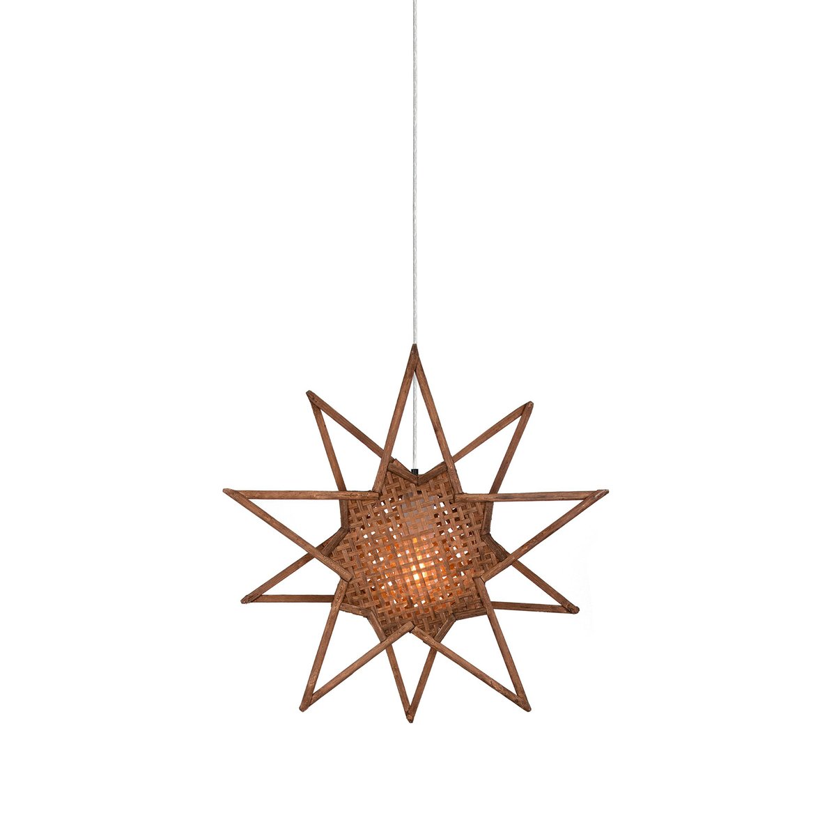 Globen Lighting Karin adventsstjerne Ø 45 cm Brun