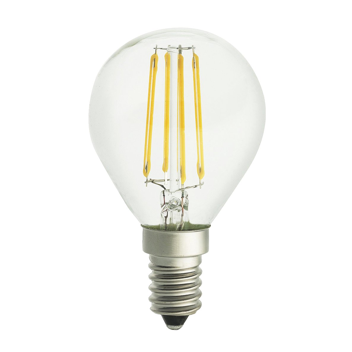 Lyspære E14 LED kule Klar