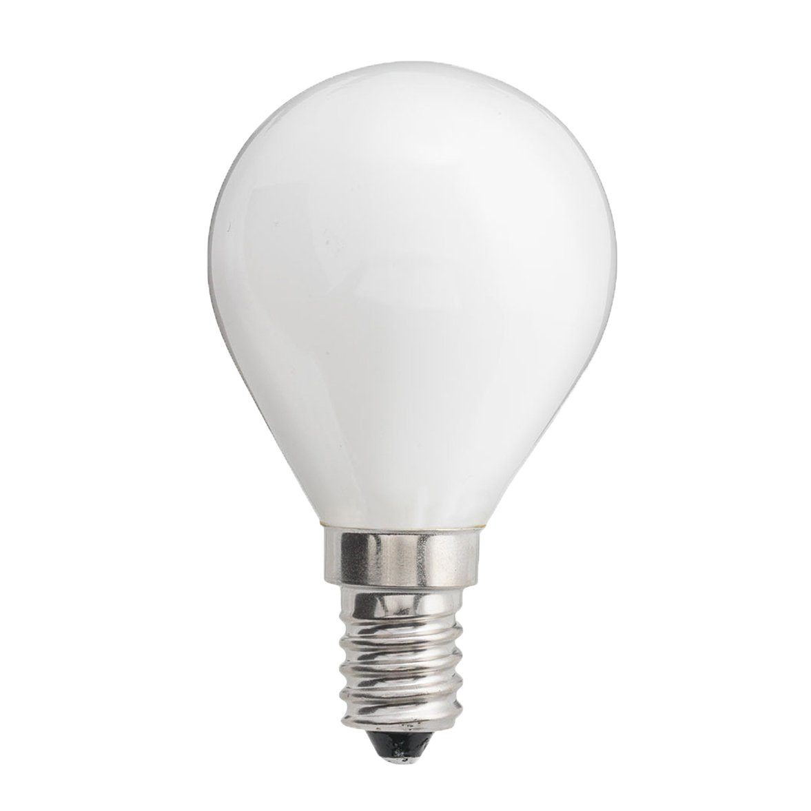 Lyspære E14 LED kule Opal