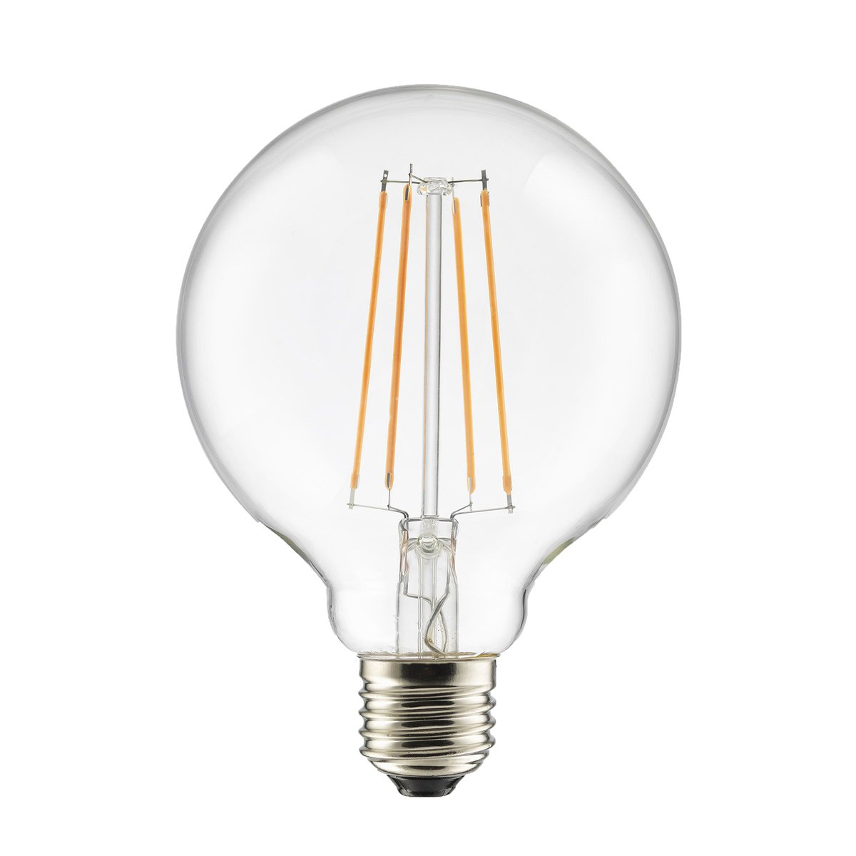 Lyspære E27 LED globe 100 3-stegsdimmer Klar