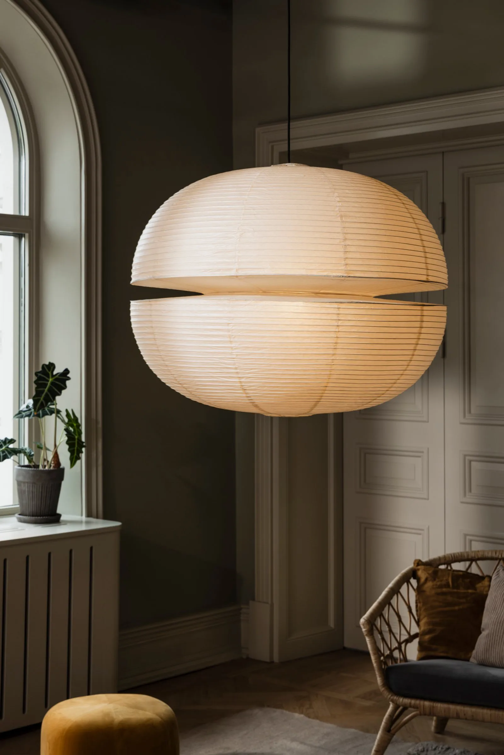 Mela lampeskjerm, Beige, Ø80 cm Globen Lighting
