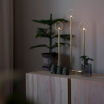 Natale 3 adventslysestake - hvit - Globen Lighting