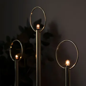 Natale 3 adventslysestake - hvit - Globen Lighting
