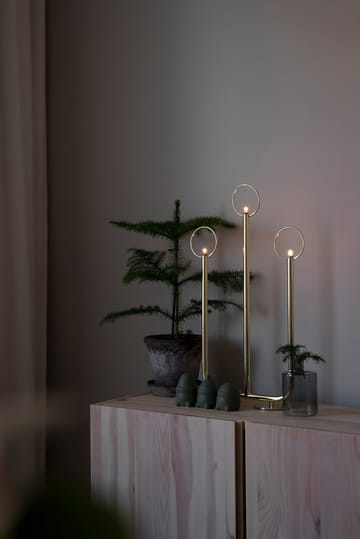 Natale 3 adventslysestake - Messing - Globen Lighting