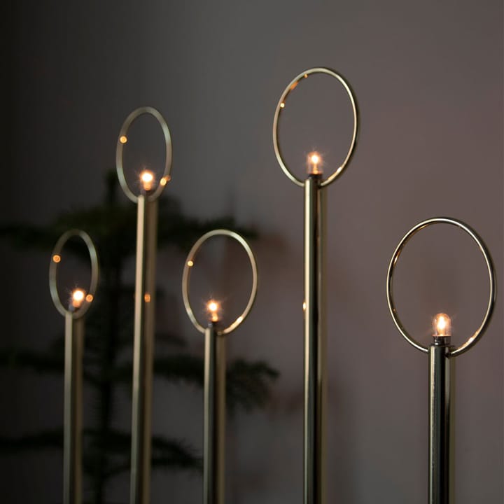 Natale 5 adventslysestake, hvit Globen Lighting