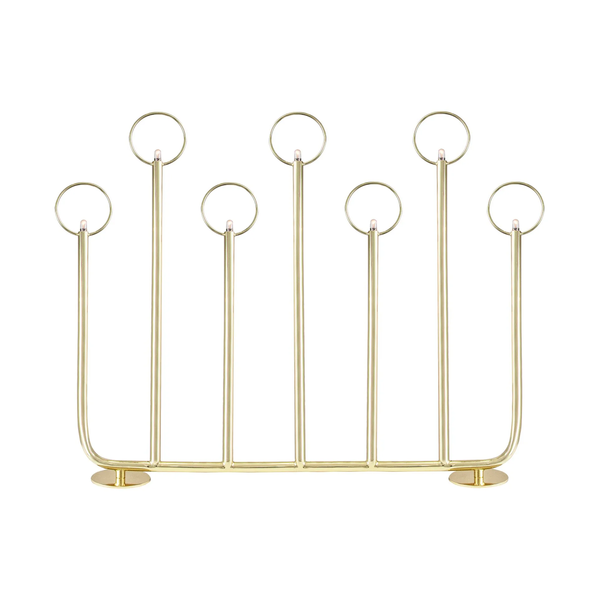 Natale 7 adventslysestake, Messing Globen Lighting