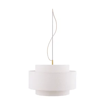 Noah pendel Ø50 cm - Bouclé hvit - Globen Lighting