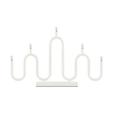 Noel 5 adventslysestake - Elfenbenshvit - Globen Lighting