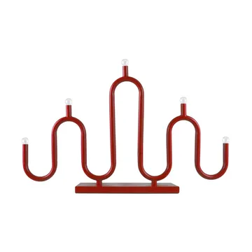 Noel 5 adventslysestake - Rød - Globen Lighting