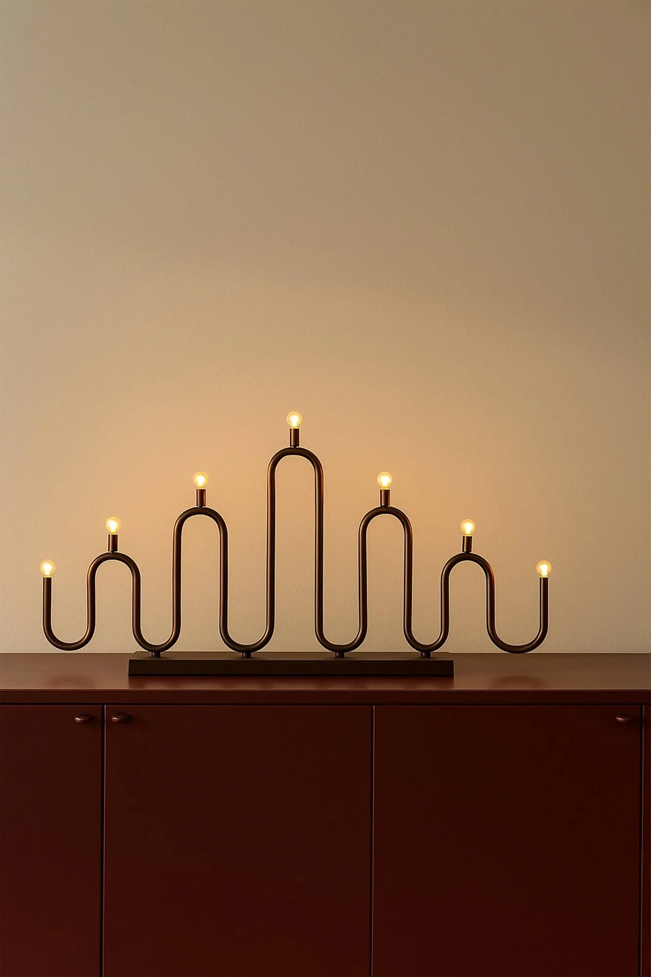 Noel 7 adventslysestake, Bronse Globen Lighting