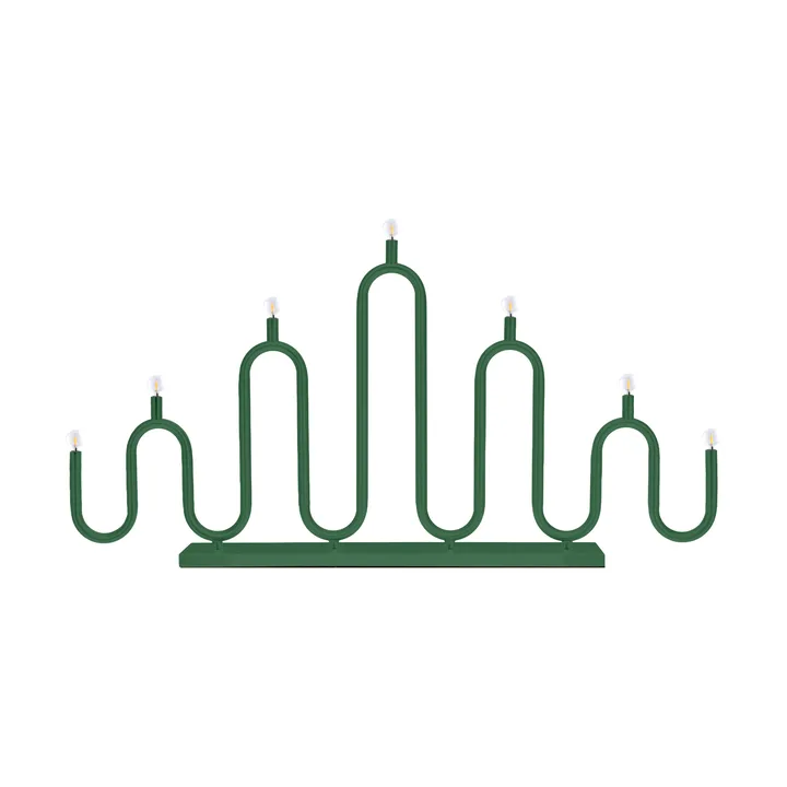 Noel 7 adventslysestake - Grønn - Globen Lighting