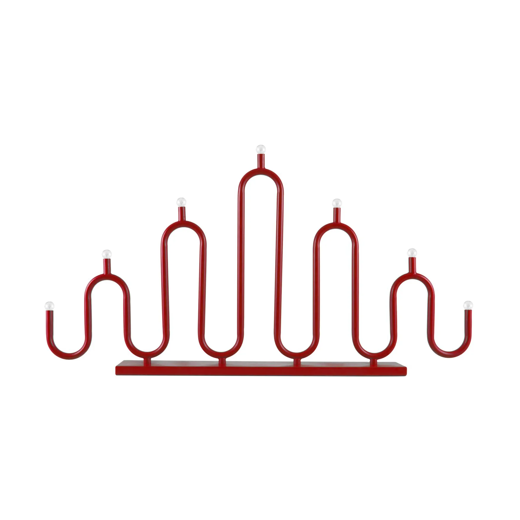 Noel 7 adventslysestake, Rød Globen Lighting