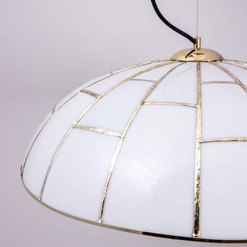 Ombrello pendel Ø60 cm hvitt glass - Messing - Globen Lighting