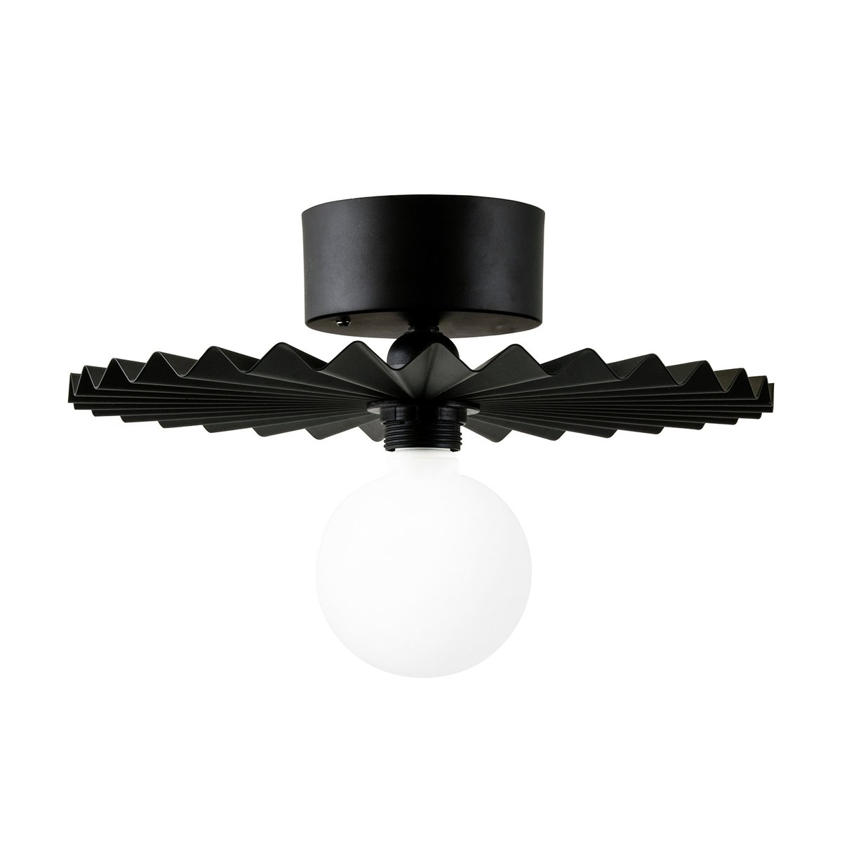 Omega plafond/vegglampe 35 cm Svart