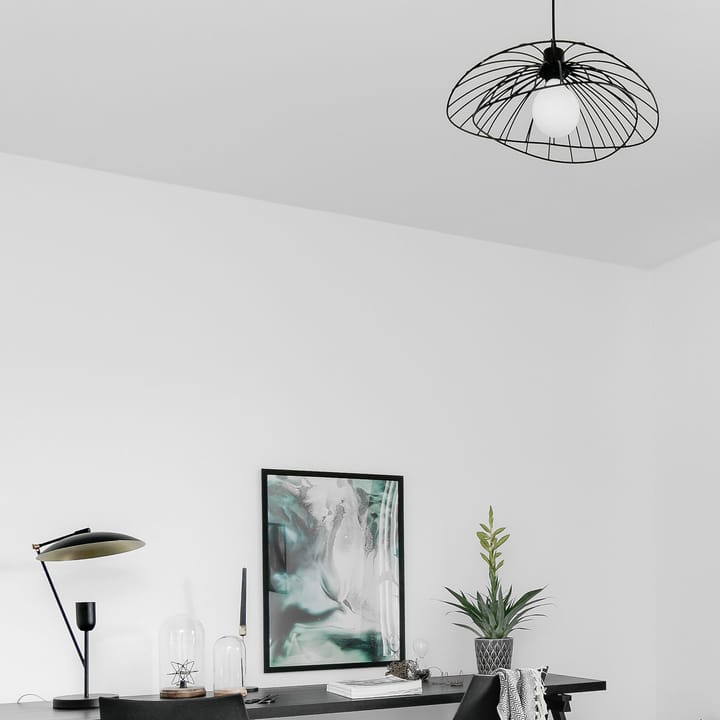 Ray taklampe Ø 45 cm, matt svart Globen Lighting